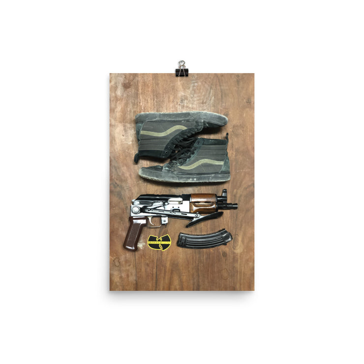 "Kicks" print