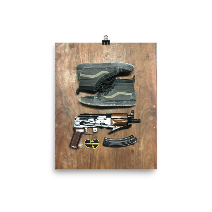 "Kicks" print