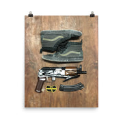 "Kicks" print